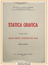 STATICA GRAFICA di Otello Magini 2 volumi 1952 Colombo Cursi Libro Calcolo forze