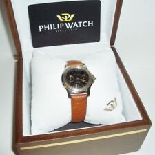 Orologio PHILIP WATCH #8251345527 Hippos Day & Date Quadrante Nero New Old Stock