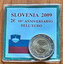 Slovenia  2 euro 2009 - 10° annversario euro