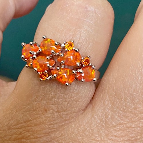 Anello opale fuoco - anello, di