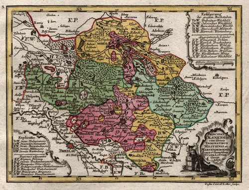 Oels principato incisione - oels,