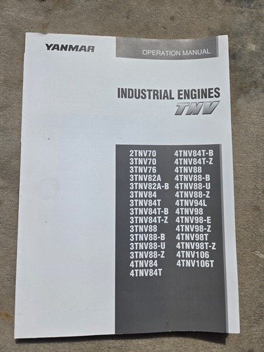 Yanmar manuale funzionamento - yanmar,