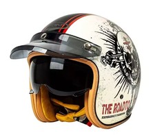 CARAT Casco Moto Mezza Faccia