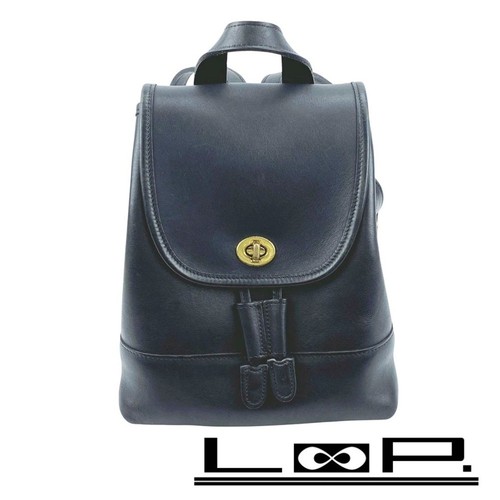 Zaino coach pelle - nero, oro