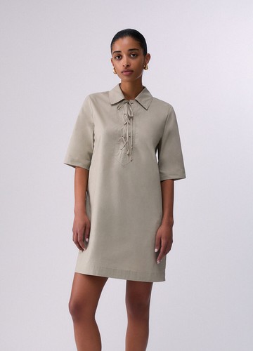 Liu white abito corto in - white,