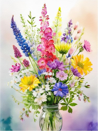 Piastrella murale fiori