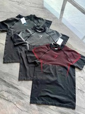 Gymshark Onyx Tuta Uomo Corta Sportiva Fitness Corsa ed Elastica Allenamento