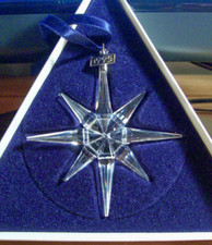 1995 Swarovski ~ fiocco di neve STELLA ORNAMENTO annuale di Natale ~ vacanze ~ scatola ~ bellissimo!