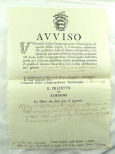 DOCUMENTO MANIFESTO ANTICO