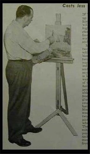 Cavalletto artista regolabile - artista,