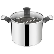 Lagostina Unlimited, pastaiola 22 cm multicottura con doppio cestello