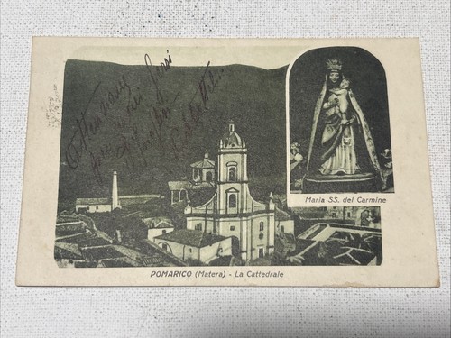 Cartolina pomarico la - pomarico, (matera)