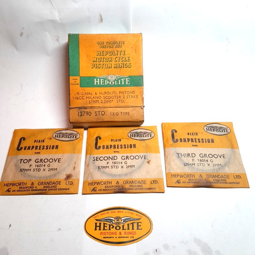 Hepolite 12790 std 57mm anelli - 12790,