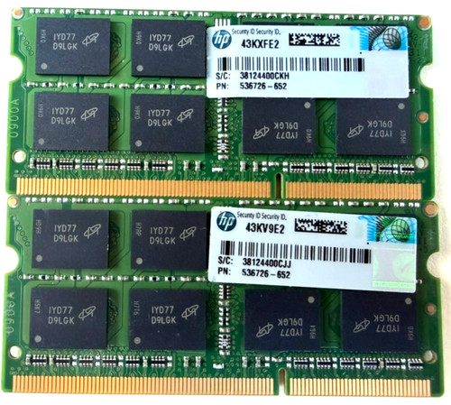 8gb ram 4gb - hp, ddr3-1333