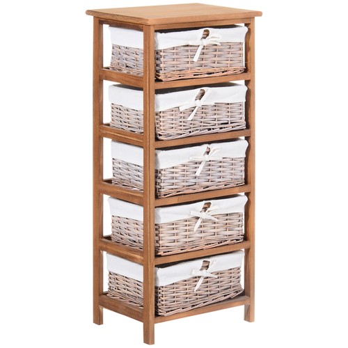 Homcom cassetti cestino - cassetti,
