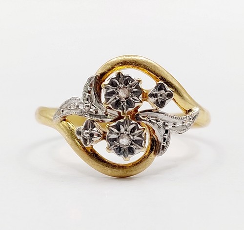Anello antico oro 18k - io,