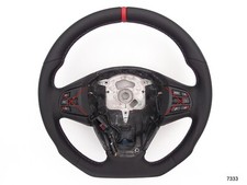 11-18 BMW X3 F25 X5 F15 X6 F16 NUOVI INTARSI ERGONOMICI RISCALDATI FONDO PIATTO ROSSO mark