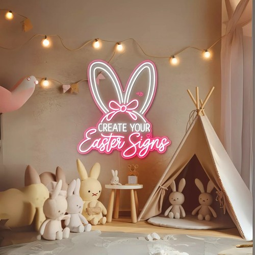 Insegna neon pasqua - insegna,