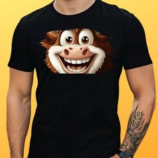 Shirt uomo mucca felice - t-shirt,
