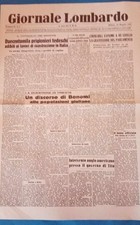 GIORNALE PRIMA PAGINA GIORNALE