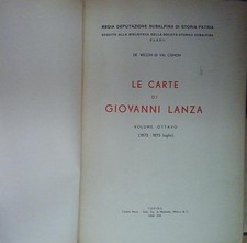 LE CARTE DI GIOVANNI LANZA