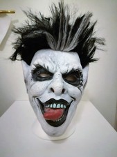 Maschera Horror indossabile, mezza intera, in silicone (evil jester, joker)