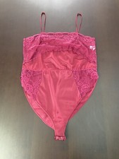 BODY INTIMO VESTRO VINTAGE ANNI '90 CON SPALLINE COLORE BORDEAUX
