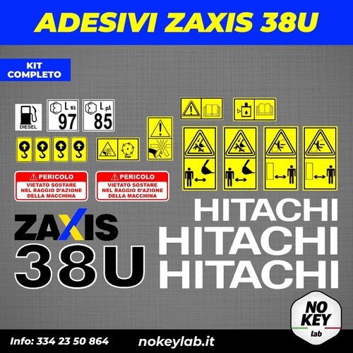 Adesivi zaxis 38u kit - , adesivo