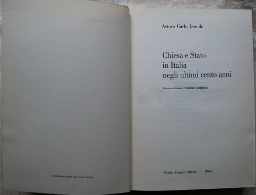 Jemolo arturo carlo chiesa - jemolo, carlo: