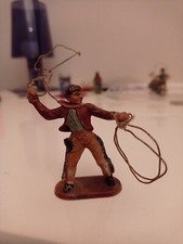 TORGANO - Cowboy con lazo (1)-Soldatino in bachelite non Nardi Chialu' Rovello
