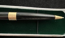 Penna sfera nera bordi ottone