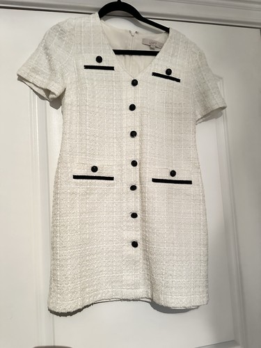 Loft tweed bianco con - , bordo