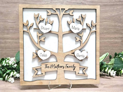 Albero genealogico legno - in,