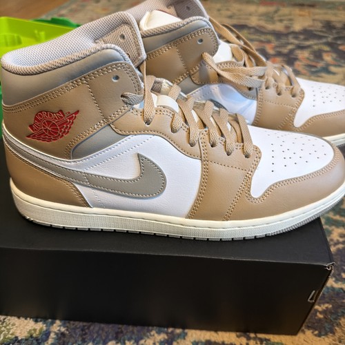 Jordan mid uomo canapa rosso - uomo, canapa/rosso
