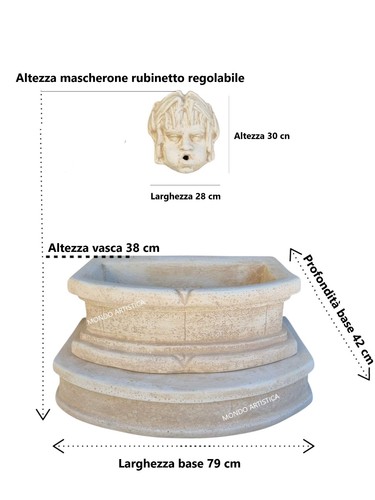 Fontana muro per esterno - a,