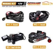 Kit Cablaggio 12V per Fari LED da Lavoro Lightbar Barra Luminosa Fuoristrada Auto
