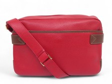 BORSA A MANO VINTAGE GUCCI MESSENGER BORSA IN PELLE SEMI ROSSI BORSA A...