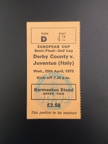 Biglietto derby county - biglietto,