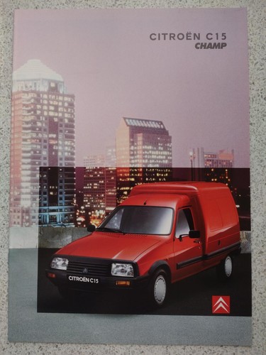 Brochure mercato citroen c15d - brochure,