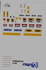 Decal 1/43 Ferrari 641 Prost Mansell 1990 Formula 43 from Zanchetti