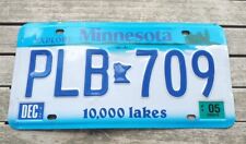 Targa vintage metallica americana Stato del Minnesota del 2005 usata originale