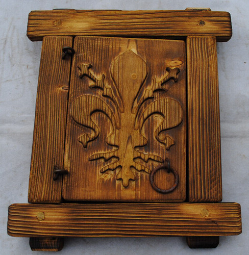 Finestra legno con grata in - in,