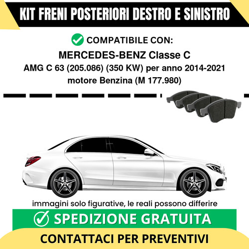Pastiglie freno posteriori - pastiglie,