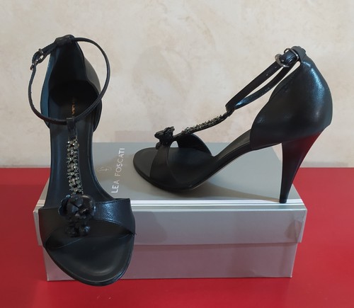 Sandali lea foscati pelle nero - sandali,