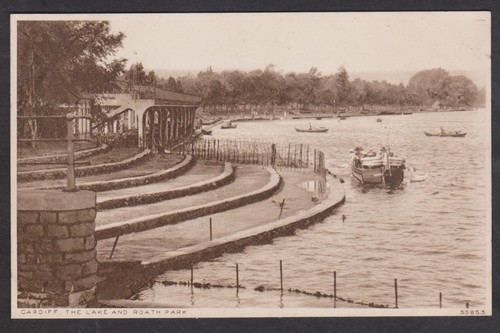 Vintage postcard the lake - postcard,