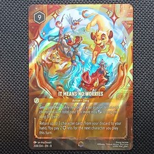Disney Lorcana Tcg  It Means No Worries 8Jaf-208 Enchanted English Near Mint