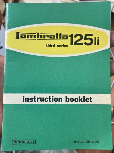 1962 lambretta innocenti - lambretta, 125li