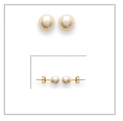 Orecchini perle maiorca 6mm - maiorca,