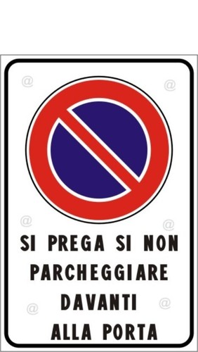 Cartello divieto sosta - divieto, di