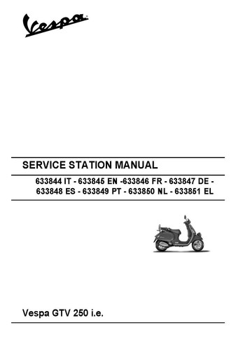 Piaggio vespa service workshop - piaggio,